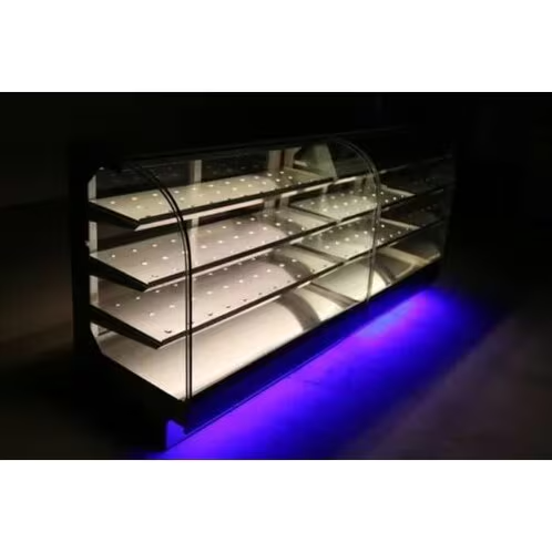 Glass Rectangular Cookies Display Counter