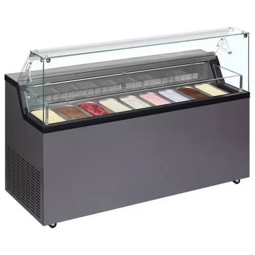 Stainless Steel Ice Cream Display Counter