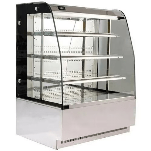 Stainless Steel And Glass Sweet Display Counter