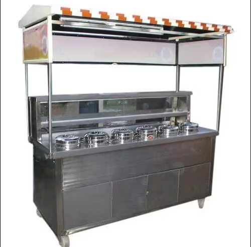 Rectangular Stainless Steel Food Counter